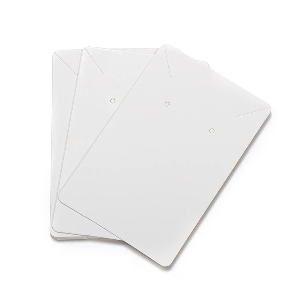 50 Stück/Set Präsentationskarten für Ohrringe und Halsketten, geeignet für Schmuckkästchen und Verpackungen, Kartonanhänger, Papierkarten für Ohrstecker, 6 x 9 cm. – Detail 7