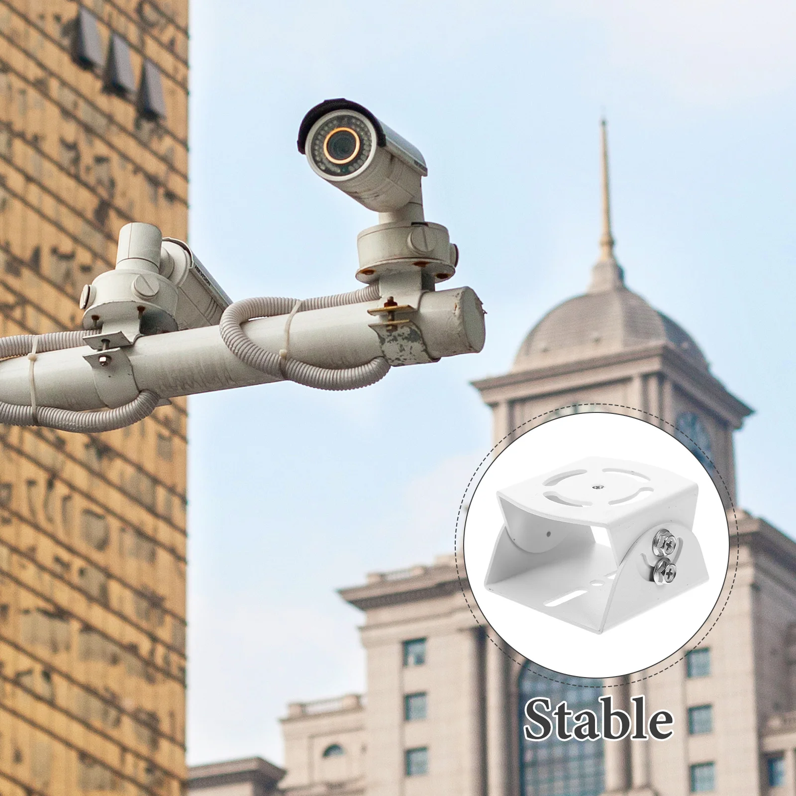 

1 set Aluminum Alloy Universal Joint Bracket For Baby Monitor Adjustable Camera Mount Clamp Wall Ceiling Holder, Durable