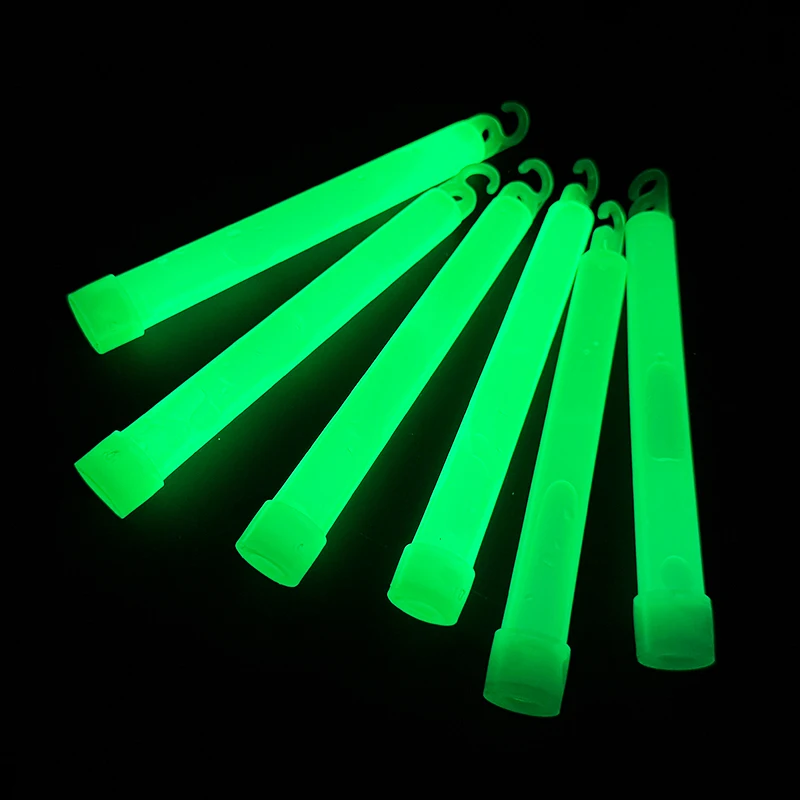 5/10 Stück Leuchtstäbe mit Haken, 15,2 cm, Fluoreszenz-Lichtstab für Wandern, Camping, Outdoor-Zubehör, im Dunkeln leuchtende Party-Dekoration – Detail 13