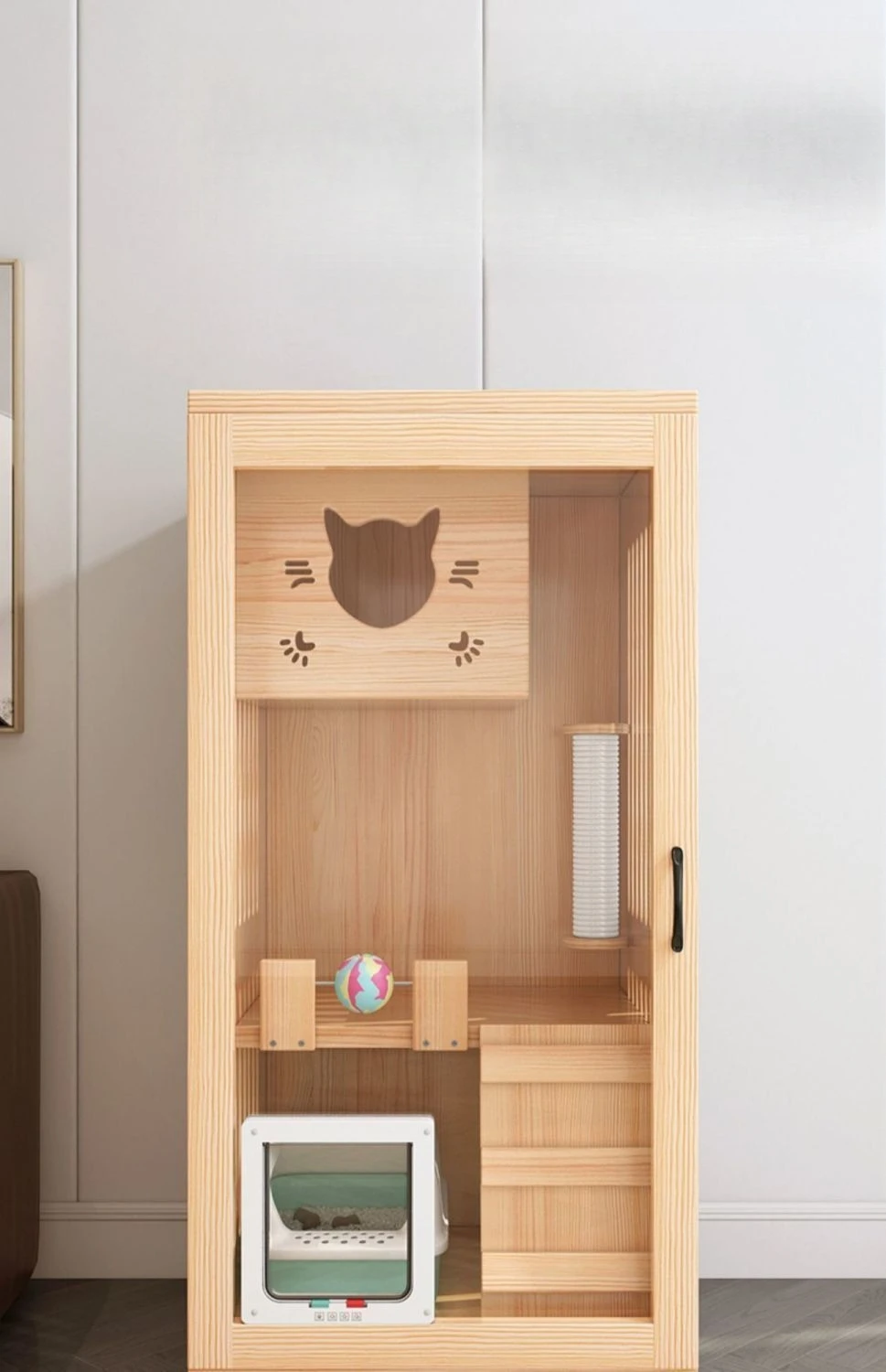 Luxury Cat Villa Cat House Home Indoor Free Space