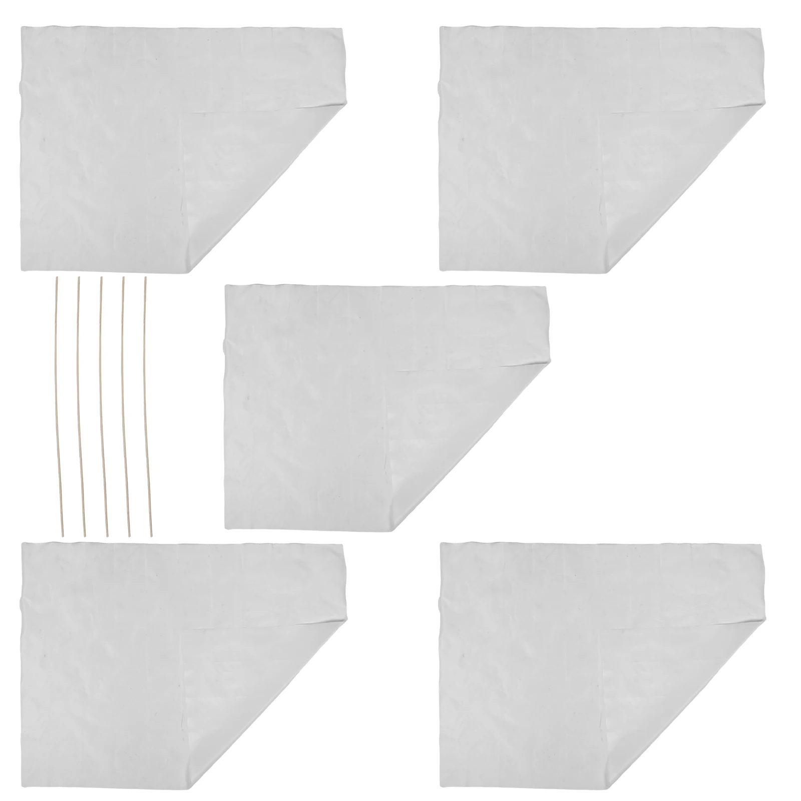 مجموعة طائرات ورقية جرافيتي من القماش الفارغ والعصي اليدوية اليدوية للأطفال لصنع الطائرات الورقية من الخيزران