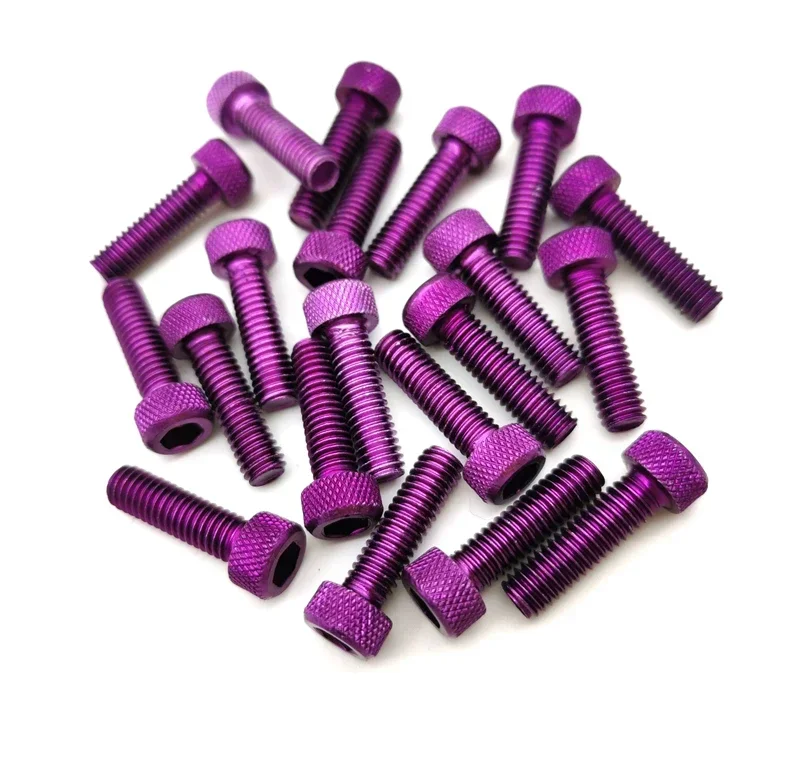 Motorcycle Screw Accessories - 10pcs Colorful Universal 6MM Nuts Bolts for Fairing Dirt Pit Bike Moto