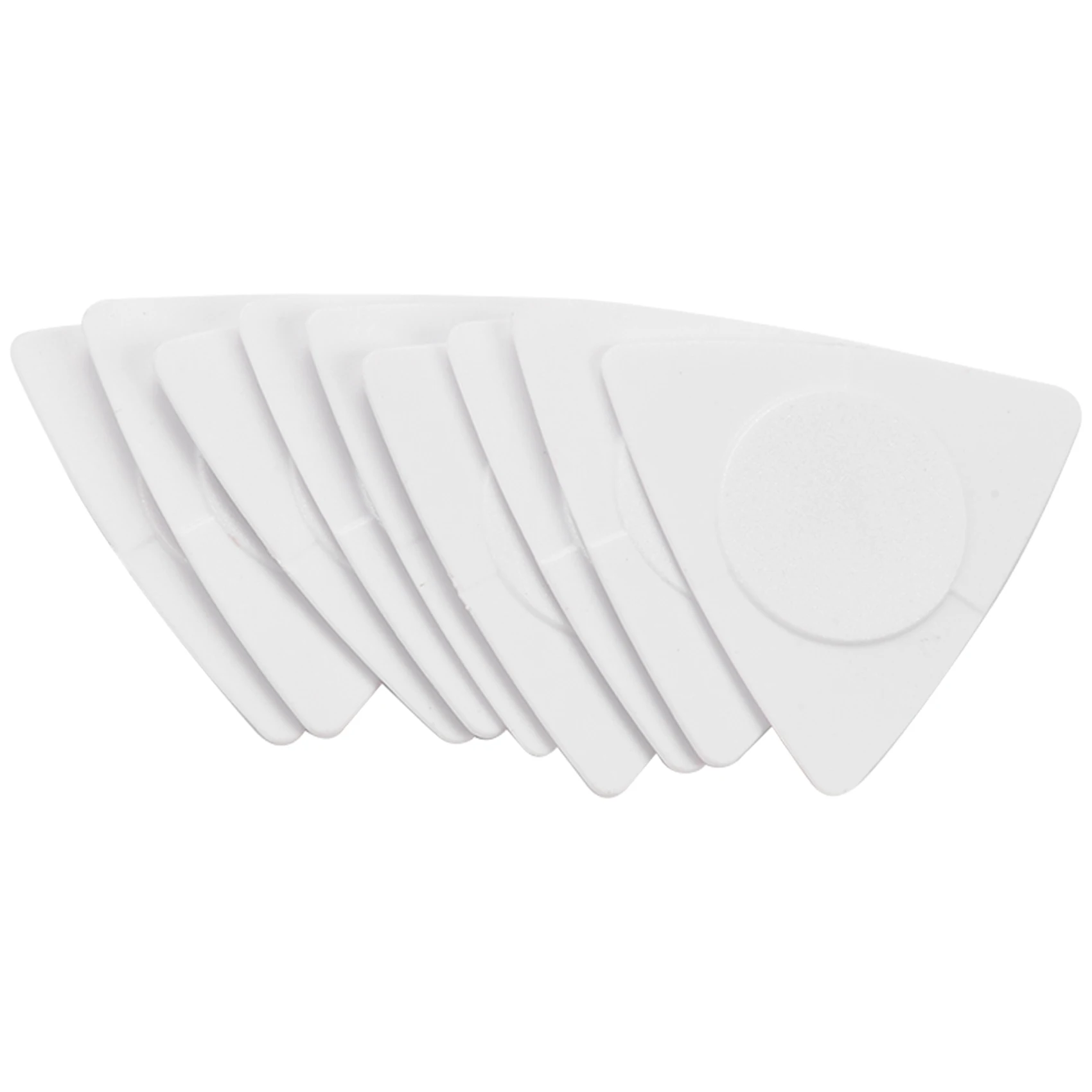 Flanger 10pcs Triangle-Guitar picks 1.0 0.75 0.5 mm Thickness in PC + ABS Material Antislip Style Picks White