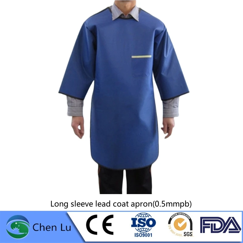 Genuine x-ray gamma ray radiation shielding long sleeve coat radiological protection 0.5mmpb lead apron