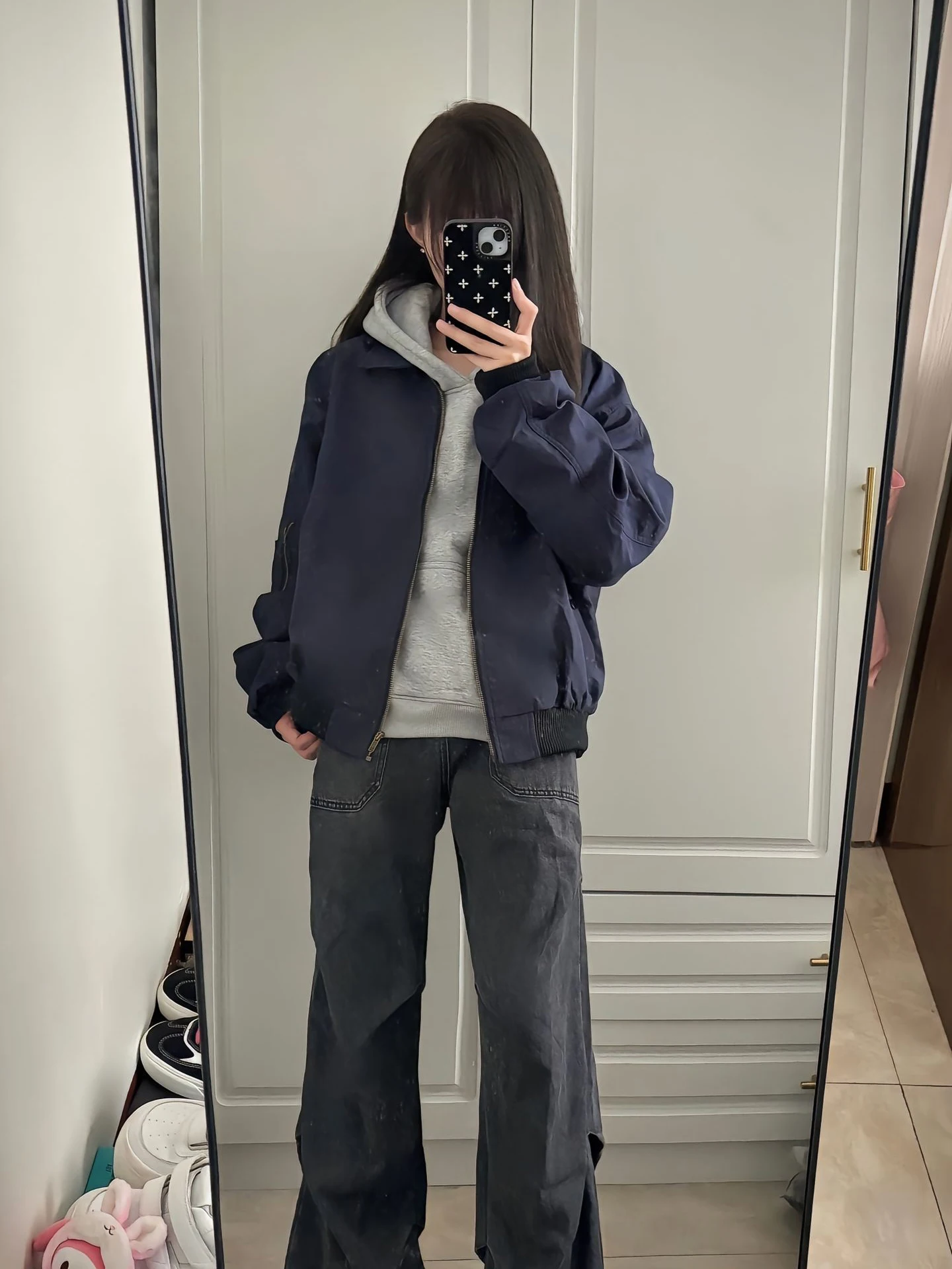 

Куртка-бомбер из полиэфирного волокна Stand Fit королевского синего цвета для мужчин, рабочая одежда, бейсбольное пальто, модная осенняя верхняя одежда