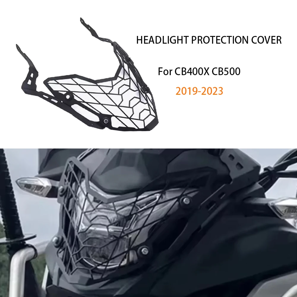 

For Honda CB400X CB500X CB400X CB500X 2019-2023 Motorcycle Headlight Protector Grille Guard Cover Headlamp Guard