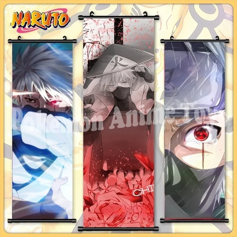 Naruto Wall Art Hanging Hatake Kakashi Painting Poster Adventure Anime Canvas Print Picture Home Decor Scroll Bedside Background