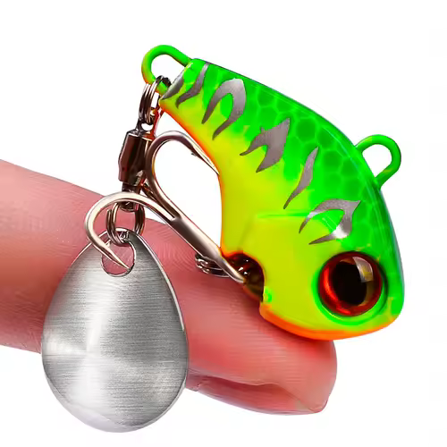 Fishing Lures Wobble Rotating Metal Vib Vibration Bait Winter Fishing 6g 15g 28g Artificial Hard Baits Spinner Spoon Lure Pesca - Image 3