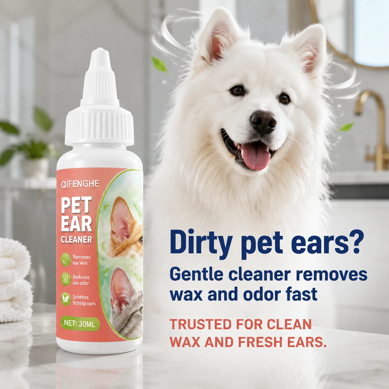 Kojąca mieszanka płynu do czys – Pet Ear Cleaner recenzja i cena