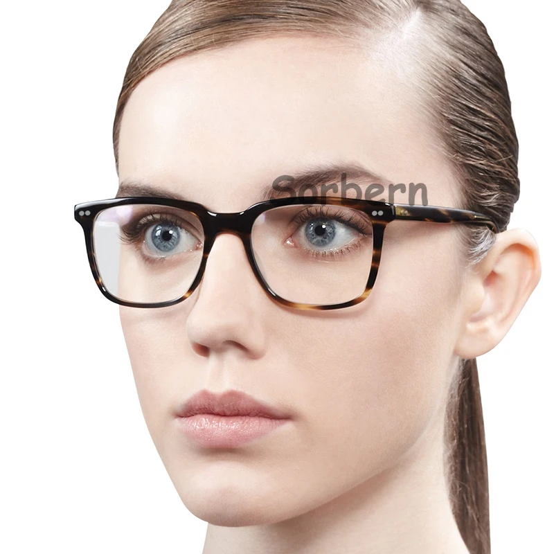 Olive Brand Designer Square Eyeglasses Frames Optical Men Small  Acetate Prescription Glasses Women Monturas De Lentes Mujer