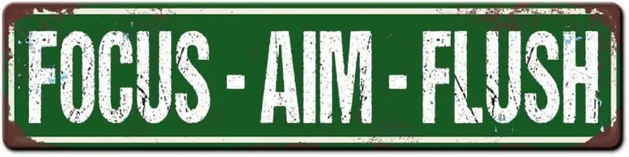 

Знак Aim Flush Металлическая жестяная вывеска