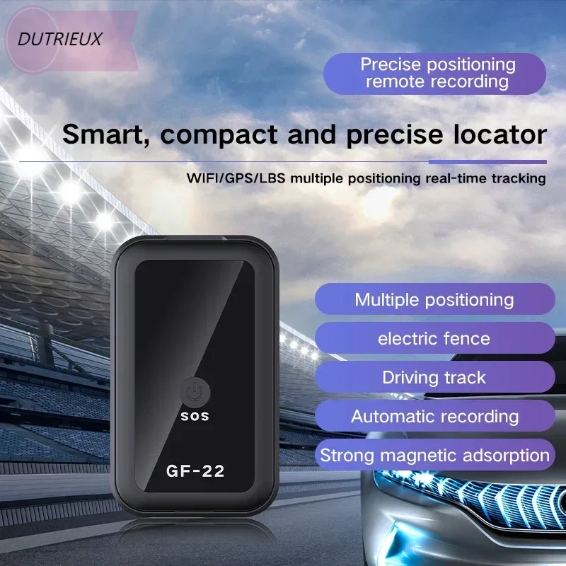 

GF-22 Car Tracker Mini Car GPS Locator Anti-Lost Recording Tracking Device With Voice Control Phone Wifi + LBS + AGP Position