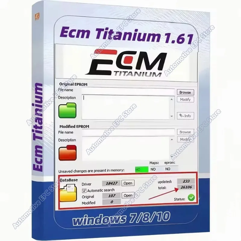 2026 hot selling newest  ECM Titanium Pro: 26,000+ Vehicle ECU Tool | Win10 Compatible | Instant Download