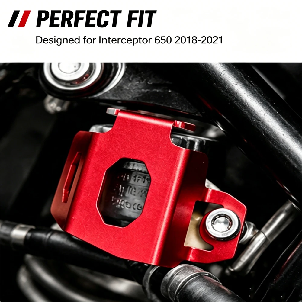 Motorcycle Fluid Reservoir Guard CNC Aluminum Protector Cover For Interceptor 650 Interceptor650 2018 2019 2020 2021 Accessories