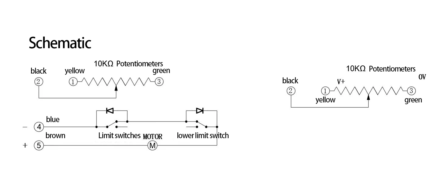 10KΩ potentiometer, Add it to the actuator after purchase and send it together, Don\'t buy it separately.