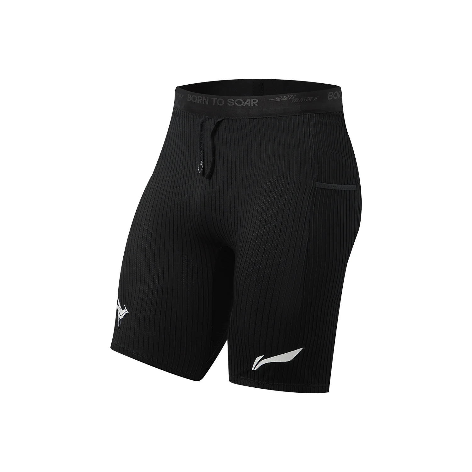 Li-Ning Men's Dragonflight Running Shorts LN BACTERIA PROOF 85%Polyester 15%Elastane Tight Fit LiNing Sports Bottoms AUSW027