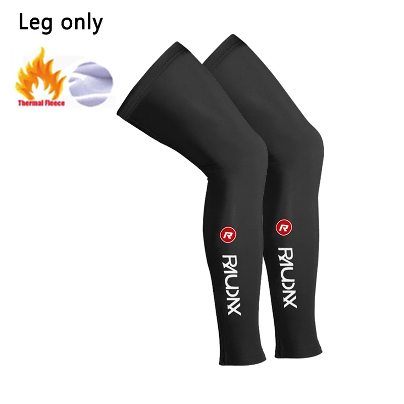 2023 Raudax Warm Fleece Bicycle Arm Sleeves Legwarmers Men Women Spring Autumn Winter Sports Bike Sleeves Cycling Leg Warmers