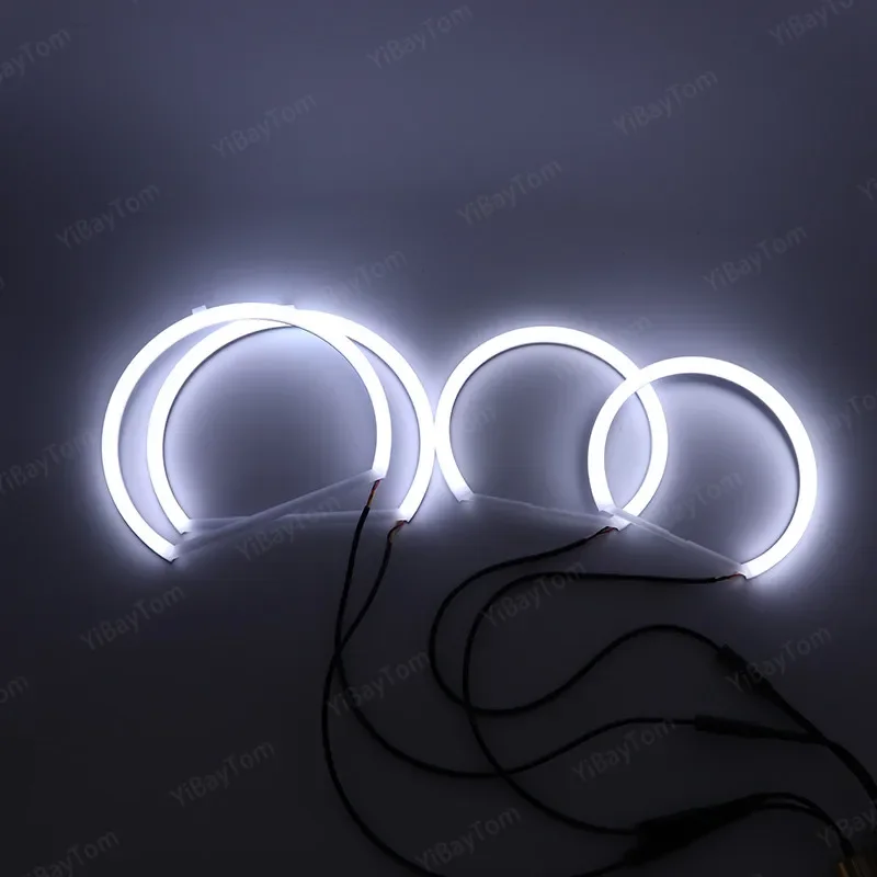 Super Bright Excellent SMD Cotton Light Switchback LED Angel Eye Ring DRL Kit For BMW E83 X3 2003-2010 Accessories