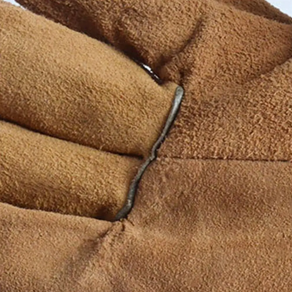 

1 Pair Abrasion Resistant Leather Work Gloves Labor Protection Thickened Gardening Gloves Heat Resistant Comfortable