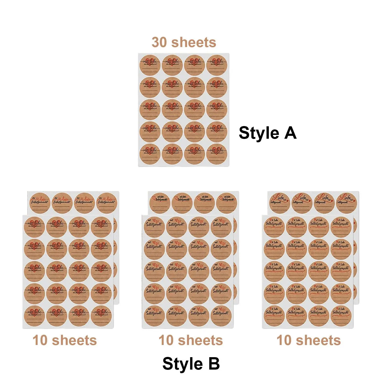 600 قطعة تسميات جرة تسميات الزخرفية هدية صندوق التسمية ملصق للحرف اليدوية العلامات الحاضر بطاقات عيد الحب بوتيكات سكرابوكينغ #2