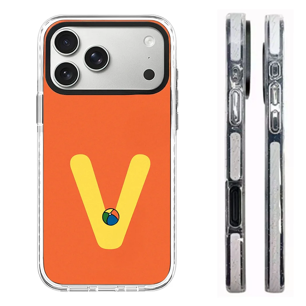 

Creative Cartoon English Acrylic White Border Phone Cover for IPhone 15 16 17 Pro Max Case for IPhone 17Air