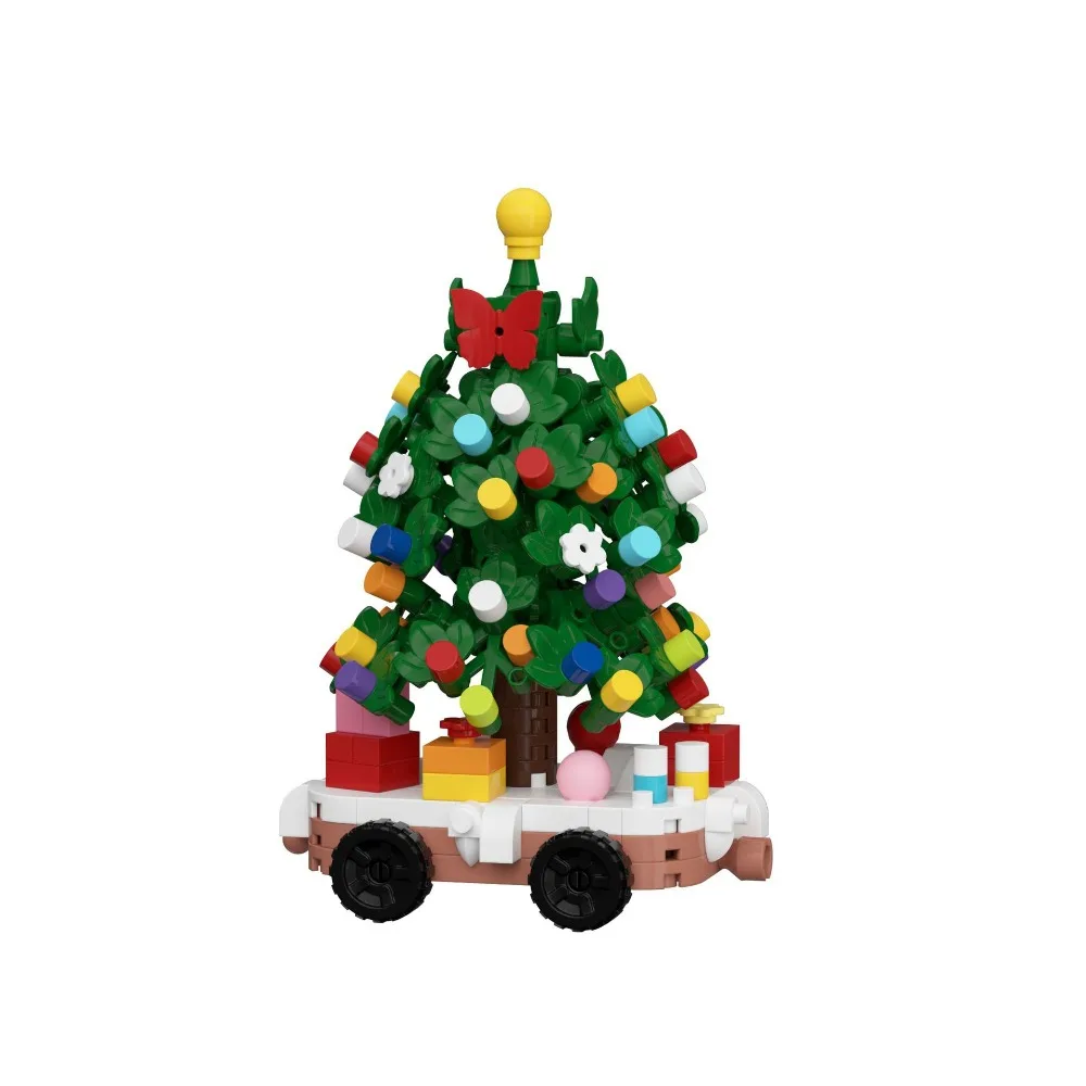 Figurines de Train, blocs de construction de maison de neige, jouet, périphériques, décoration de bureau, Collection, jouet, cadeau de noël, nouvelle collection 2025