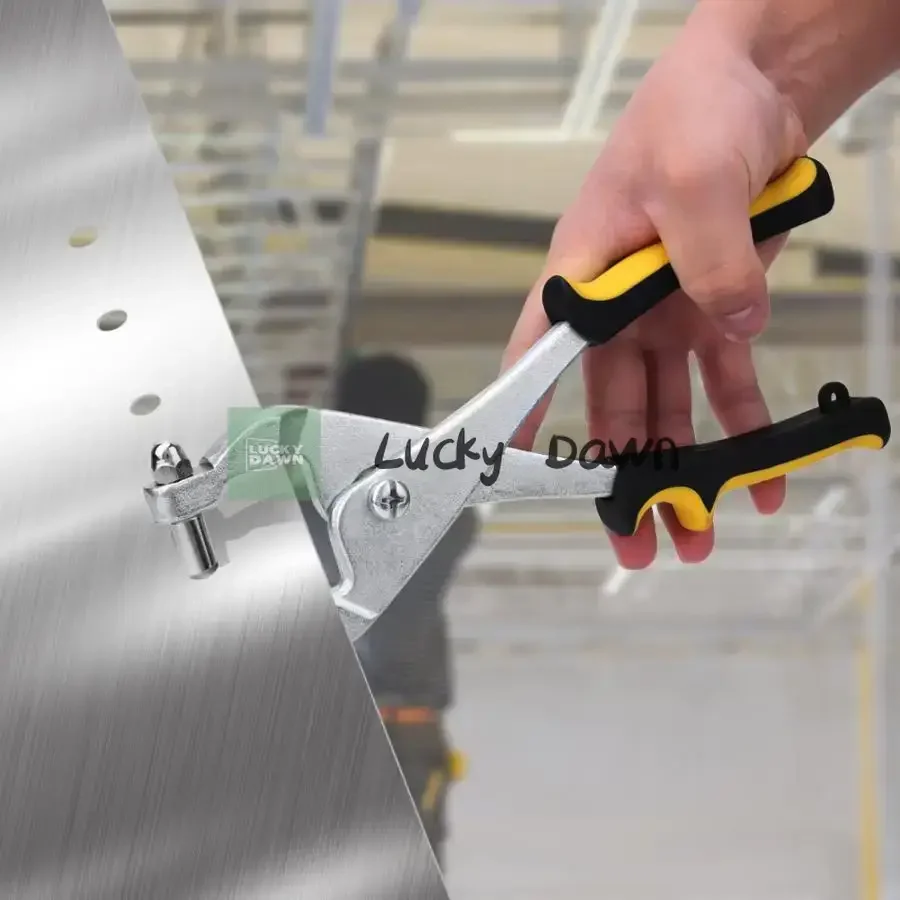 手動パンチプライヤー-ステンレス鋼-発光鉄板-アルミエッジパンチ-金属板パンチプライヤー-穴あけ工具