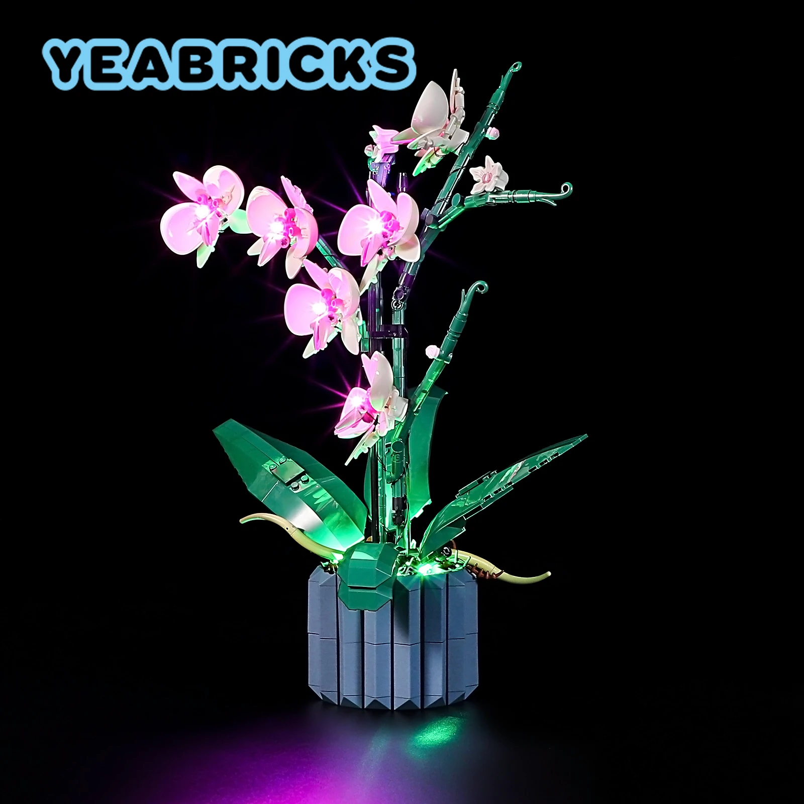 Yeabricks kit de luz led para 10311 orquídea blocos de construção conjunto (para não incluir o modelo) tijolos brinquedos para crianças