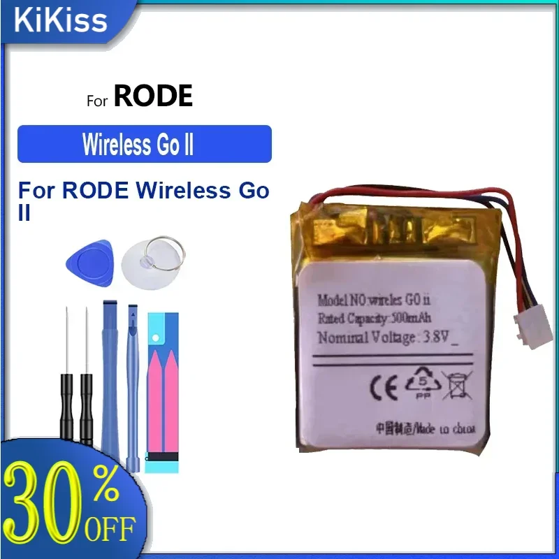 Battery 450mAh For RODE Wireless Go II 2 go2 wireless microphone