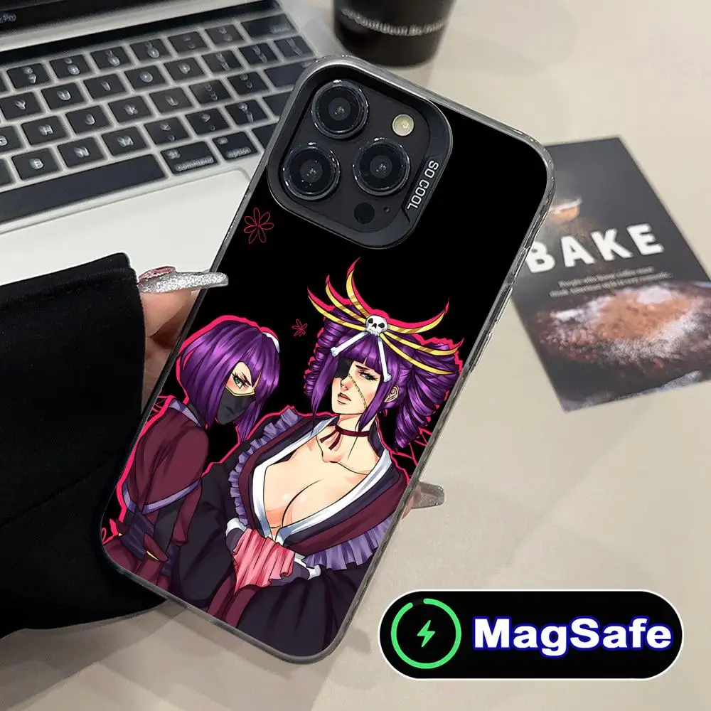 Katen Kyokotsu Translucent MagSafe Mobile Phone Case for iPhone 17 16 15 14 13 12 11 Air Pro Max Plus Colorful Cover