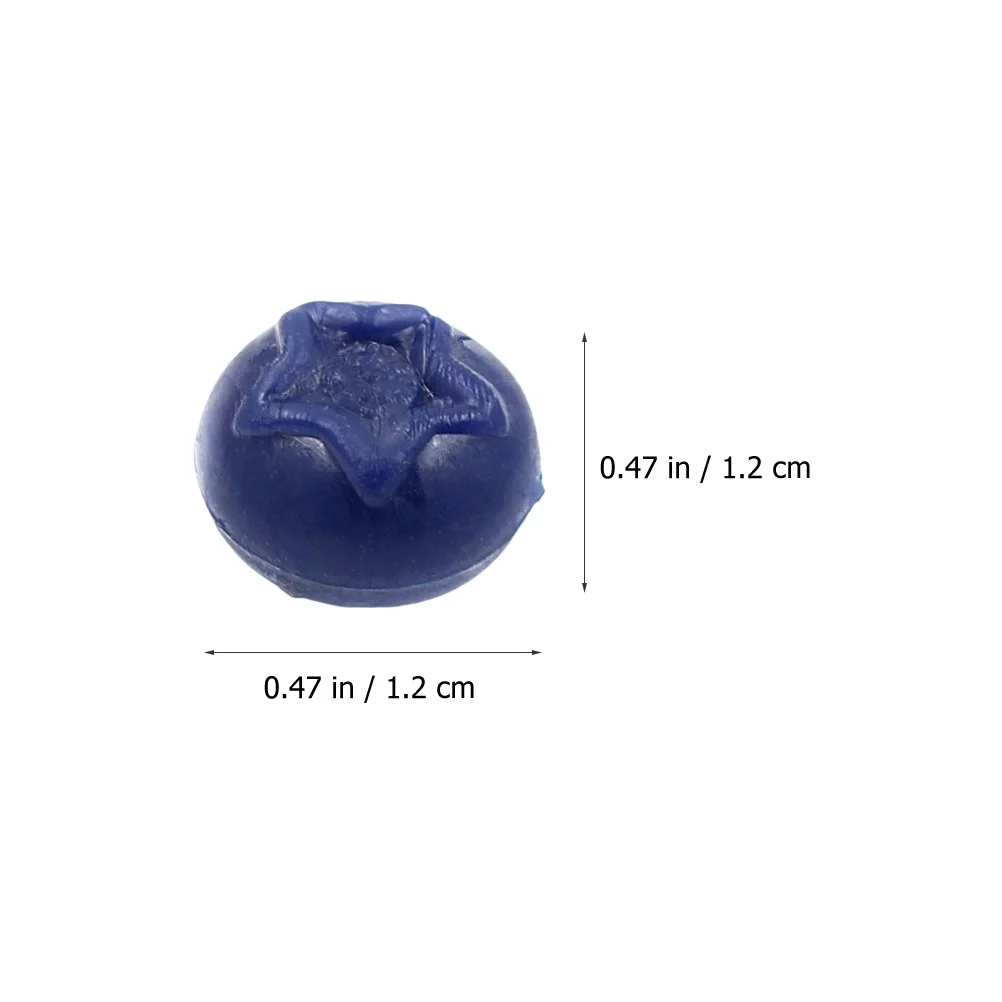 

50Pcs Artificial Blueberries Simulation Realistic Lifelike Faux Blueberries Props Photography Restaurant Decor DIY Craft Display
