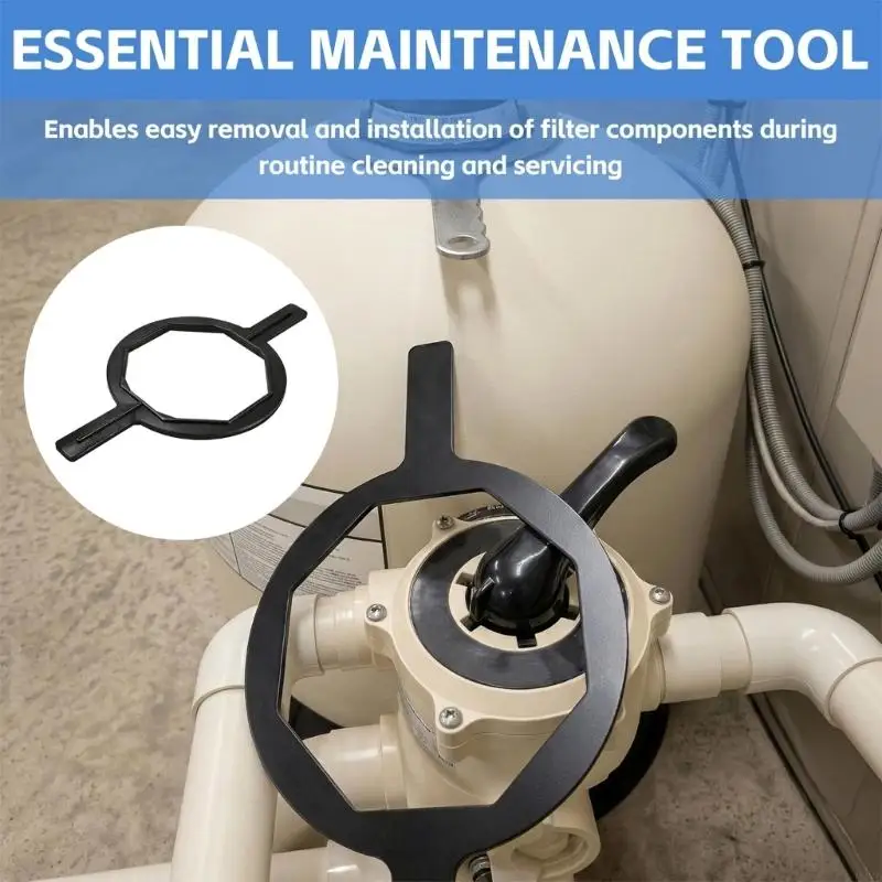 Heavy Duty Swimming Pool Filter Wrench for Tagelus TA 30D 40D 50D 60D Spa Valves and Filters Regular Cleaning 154512 M4YD