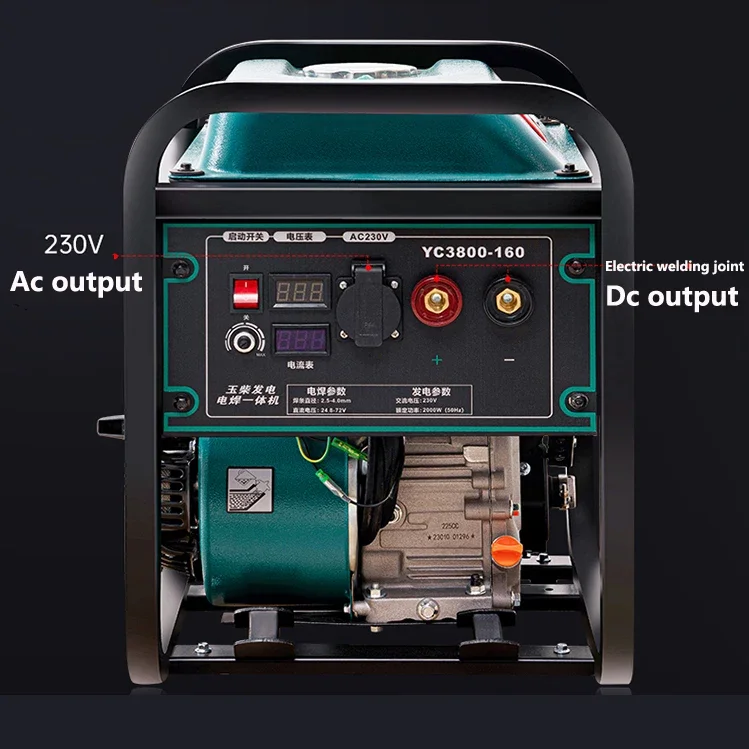 Africa Hot Gasoline Generator 3.5kva 8kw 10kw Power-saving Open AC Generator Electromechanical Governor DC Output