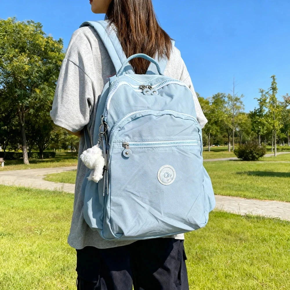 

Lightweight Flower Pattern Large Capacity Laptop Boy Girl Men Women's Backpack School Travel Bag Blue Black Grey Pink