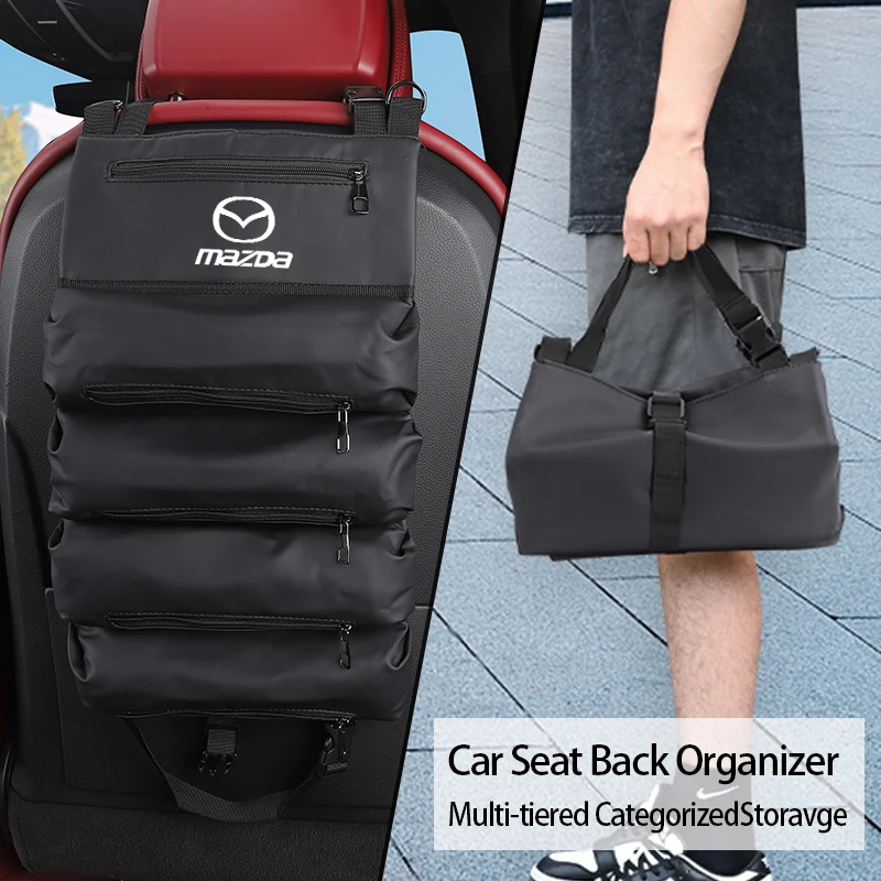 

Car SeatBack Storage Bag Trunk Organizer Tools Stowing Pocket Accessories For Mazda 6 3 CX5 5 2 323 CX7 Demio Atenza Axela MX30