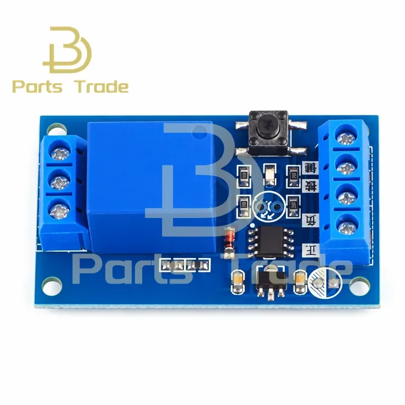 for Single-button Bistable Relay Module 5V 12V 24V Car Modification Switch One-button Start-stop Self-locking External Button