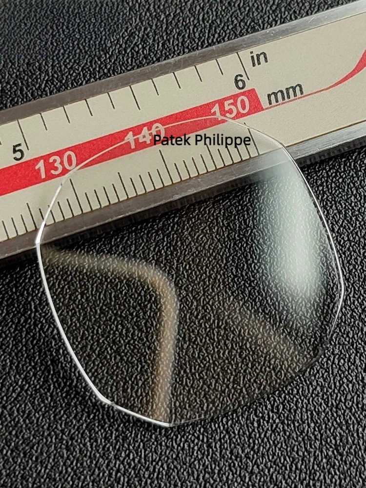 

For Patek Philippe Nautilus elliptic octagonal Watch lenses Mirror Sapphire Glass Waterproof Ring 30.5x30.5x1.3mm Transparent