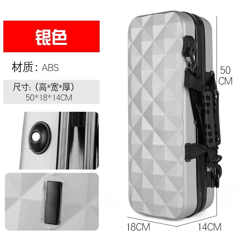 Waterproof Hard  Fishing Rod Case, Honeycomb Structure Large Capacity Portable Tackle Storage for Outdoor Stream Fishing