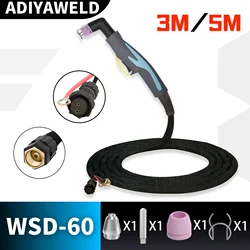 ADIYAWELD Air Plasma Torch SG55 WSD60 Plasmasnijder Snijbrander met 3M/5M Brander Houder Pilot Arc voltooid CUT 20mm