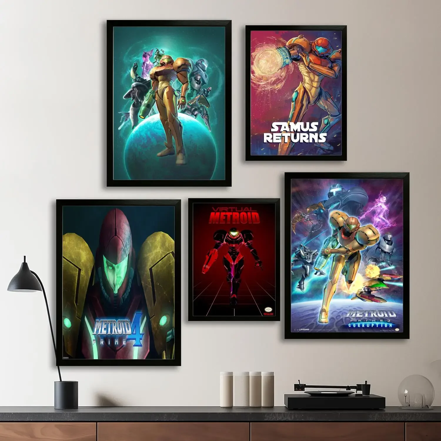 Metroid Prime Game Canvas Art Poster and Wall Art, Picture Print, Modern Family, Bedroom Decor, Posters,Decorative painting