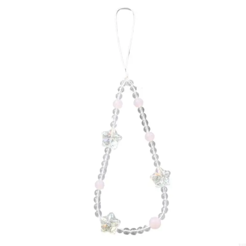 W8ED Lanyard Crystal Bead String Chain Chaints для женской девушки