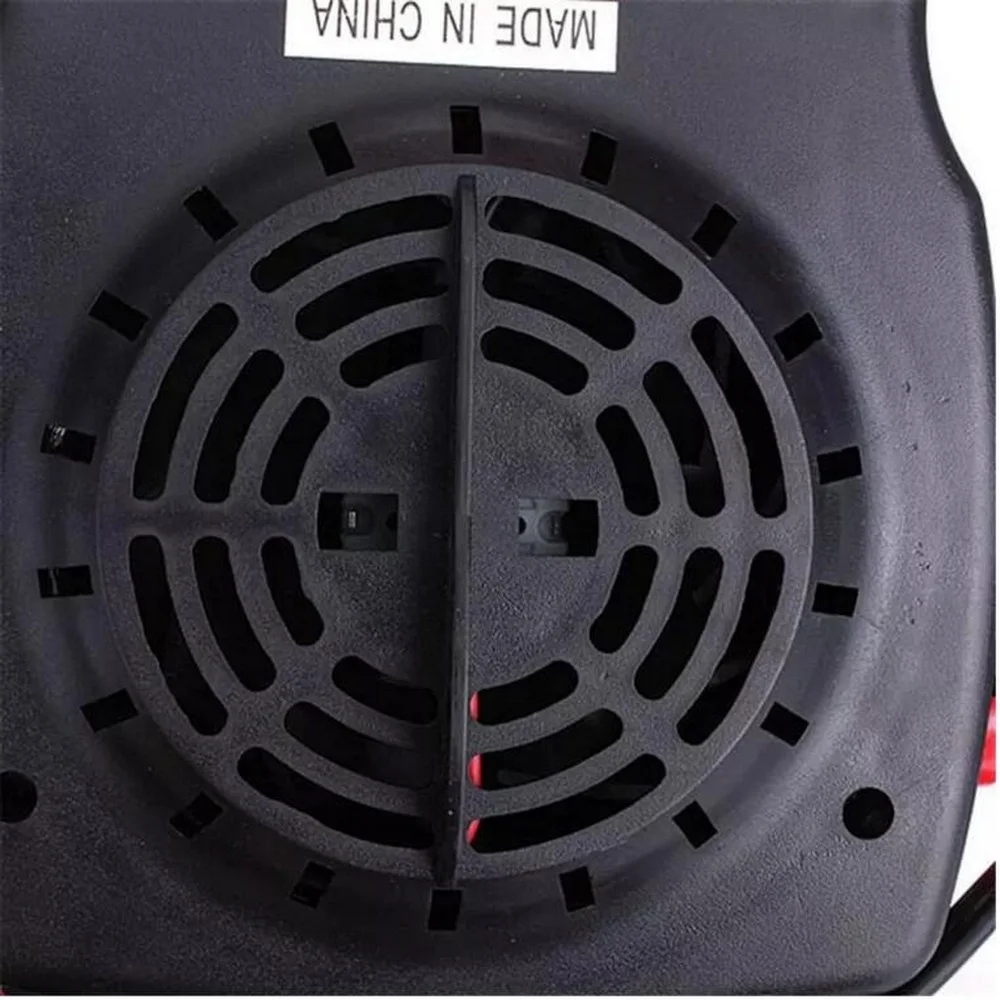 12V 150W ABS Windscreen Window Demister Heating Cooling Fan Defroster Accessories Portable Black & Red Auto Car Heater