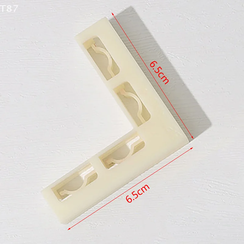 사진 스튜디오 장비 플라스틱 코너 수직 스냅 온 사진 배경 보드 액세서리는 두께 5mm를 클램핑할 수 있습니다.