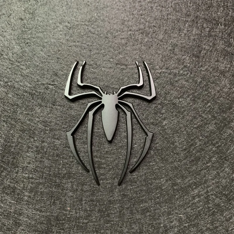 Criativo Spider Metal Bumper Sticker, Personalidade do carro Body Scratch Sticker, Porta lateral modificada