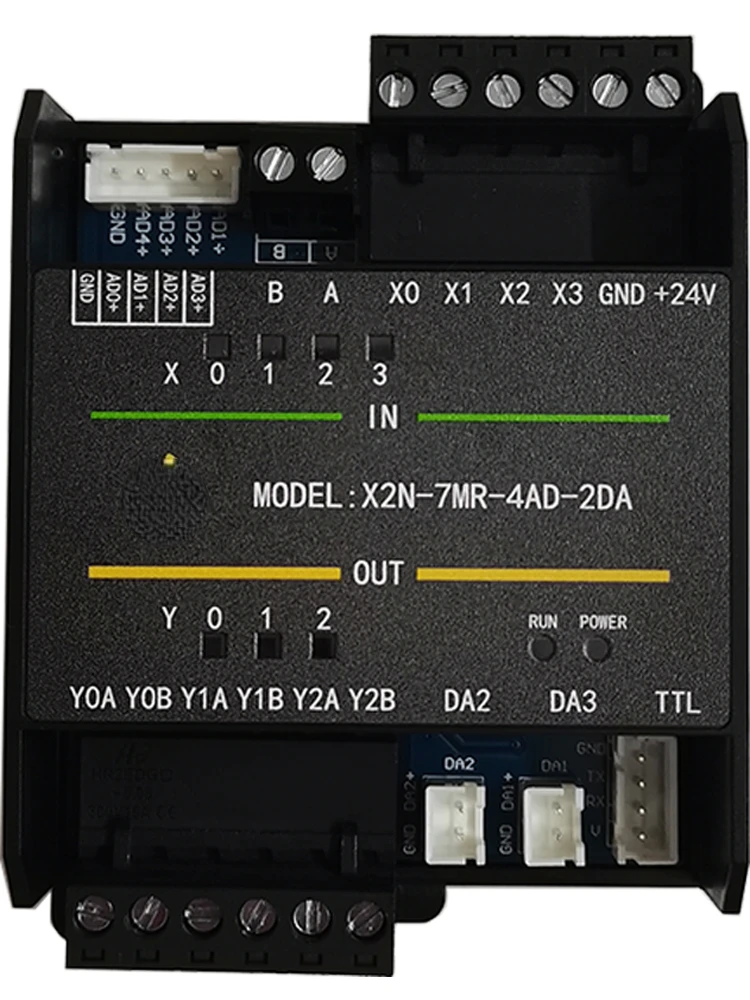 

X2N-7MR-4AD-2DA релейный совместимый контроллер PLC с 4 аналоговыми входами и 2 выходами