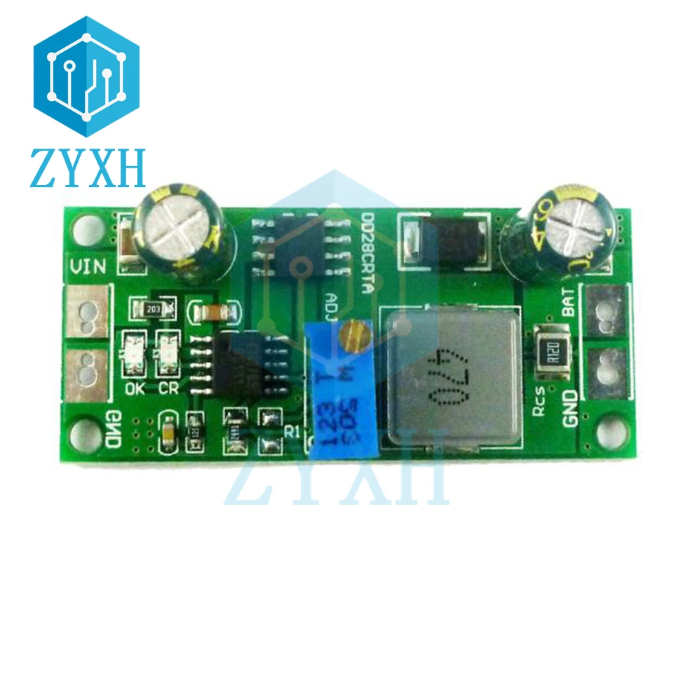 1A 3.7 3.8V 7.4V 11.1V 14.8V 18.5V Lithium Battery Charger Board/DC 6.6-25V to 1.2-23V Buck Converter 2 in 1 with LED Indicator