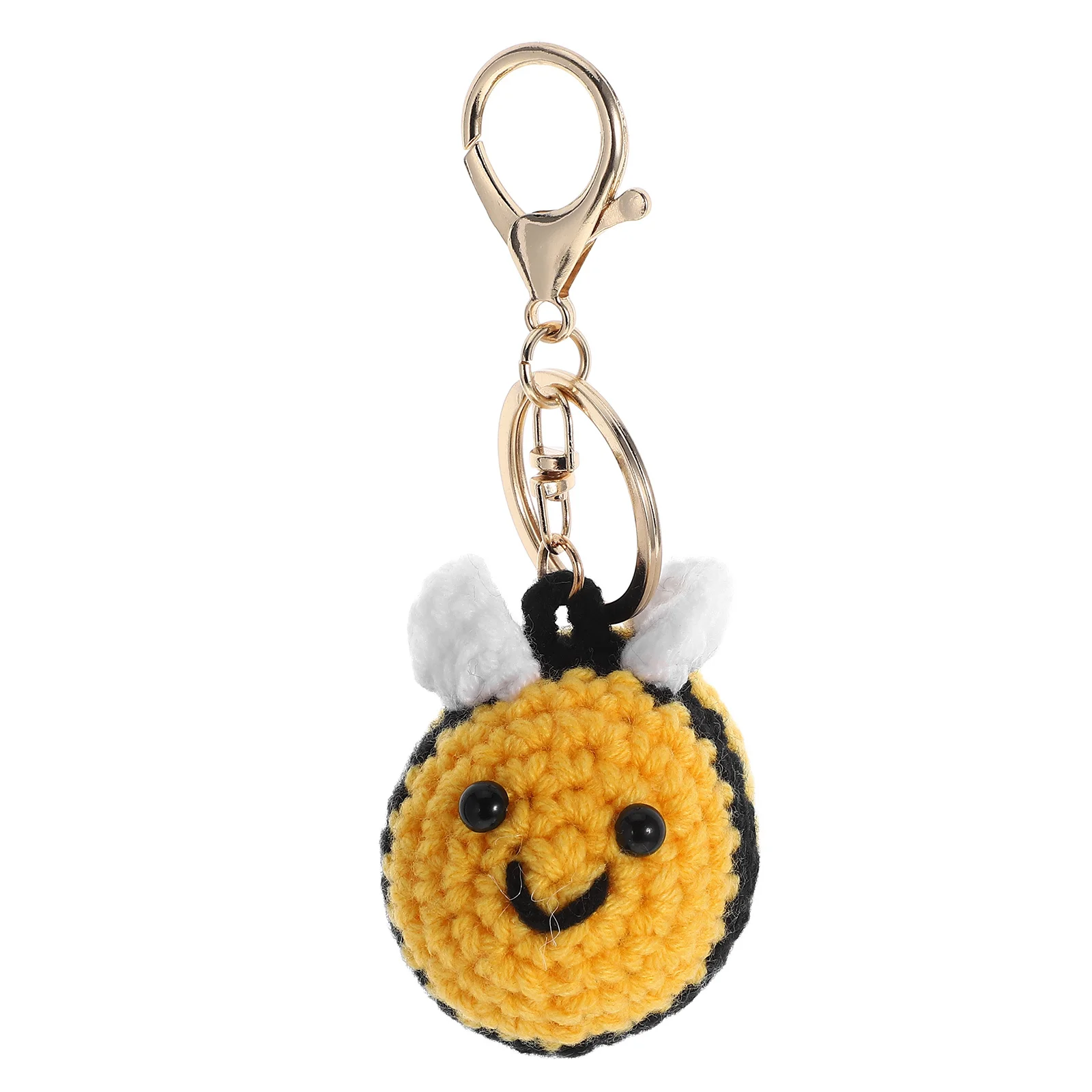 

Вязаный крючком брелок в виде пчелы ручной работы, вязаный брелок в виде пчелы, милый кулон в виде животного, очаровательное украшение для автомобильной сумки, аксессуар в форме пчелы
