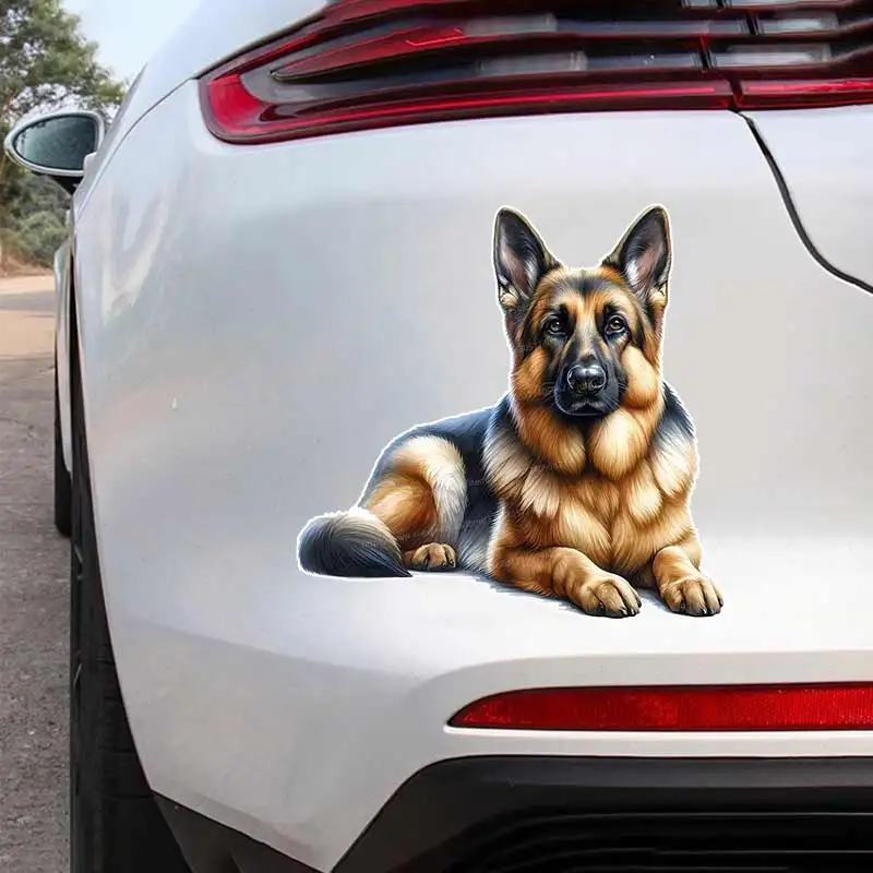

German Shepherd Car Sticker Waterproof Vinyl Decal on Bumper Rear Window Laptop Self-adhesive Decal For Car Accessories Y404