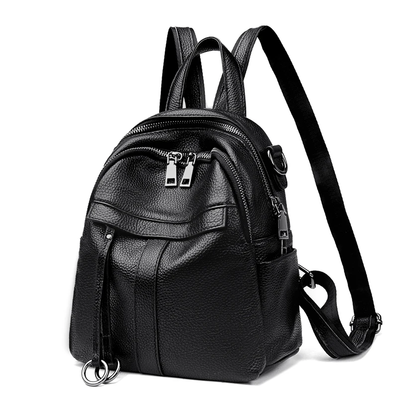 High Quality Genuine Leather Backpack Luxury Designer Women Travel knapsack Soft Cow Leather Female New Fashion School Backpack