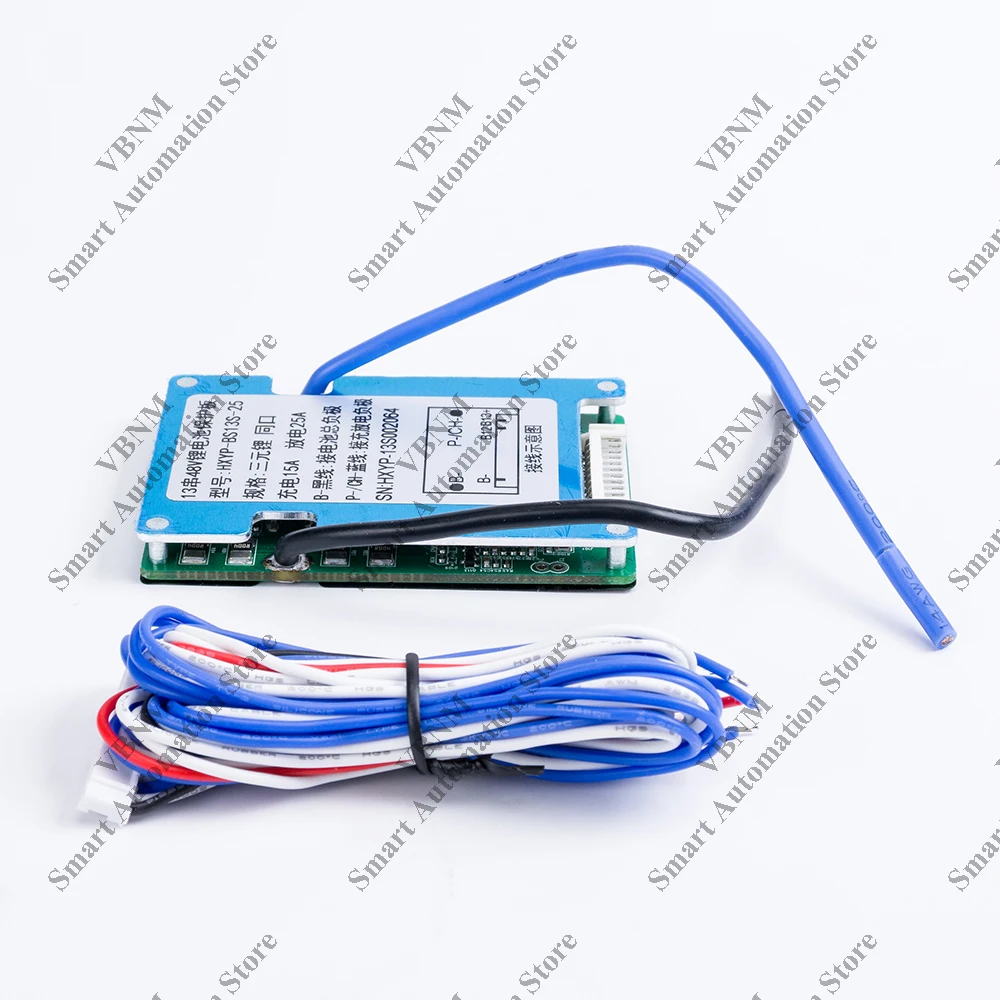 Bms-li-ionバッテリーパック,13s,48v,54.6v,20a,25a,3.7v,共通ポート,10a,15a充電,過負荷保護,電動自転車用ソーター、DIY